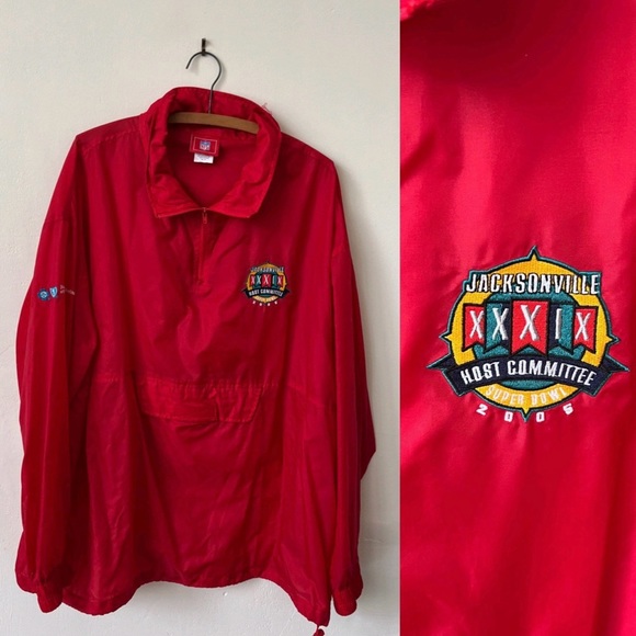 Vintage NFL Jacksonville Florida Super Bowl Windbreaker 2000’s Jaguars Jacket - Picture 1 of 9
